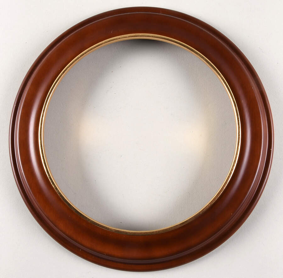 Van Hygan & Smythe Plate Accessories Cherry Wood Frame-Gold Accent - No Box by Van Hygan & Smythe-1