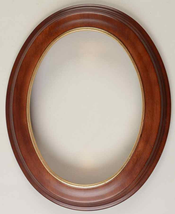 Van Hygan & Smythe Plate Accessories Richfield Walnut Oval Plate Frame - No Box by Van Hygan & Smythe-1