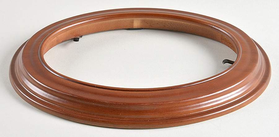 Van Hygan & Smythe Plate Accessories Woodridge Petite Oval-Walnut - No Box by Van Hygan & Smythe-1