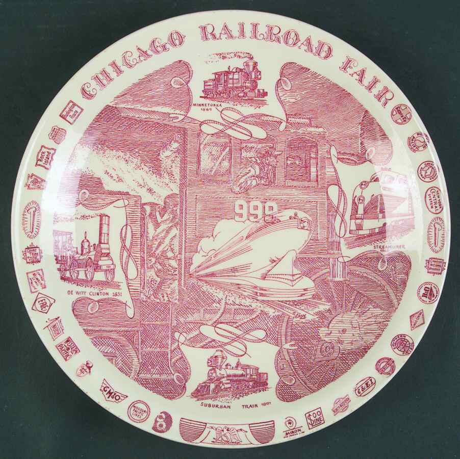 Railroad Chicago Railroad Fair-For Marshall Field - No Box by Vernon Kilns-1
