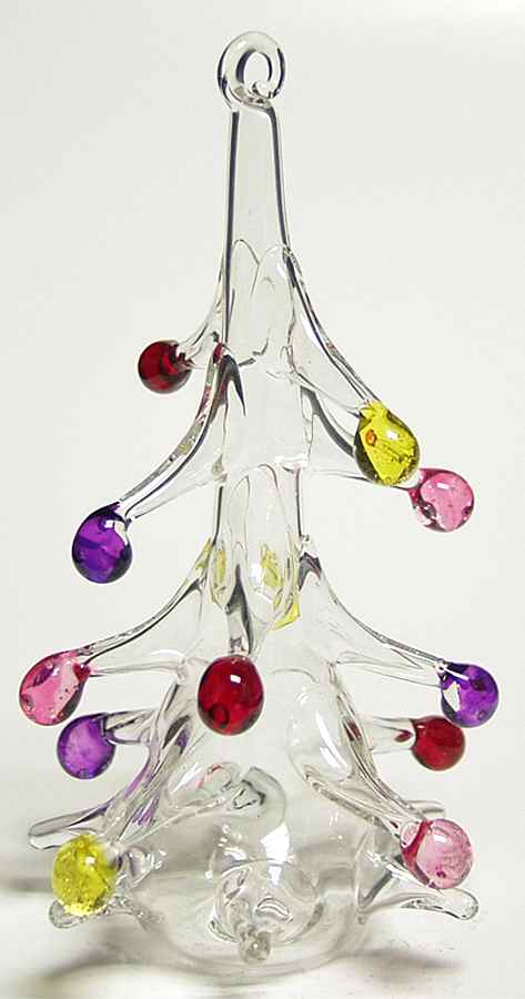 Vietri Crystal Christmas Ornament Tree With Colored Balls - Boxed by Vietri-1