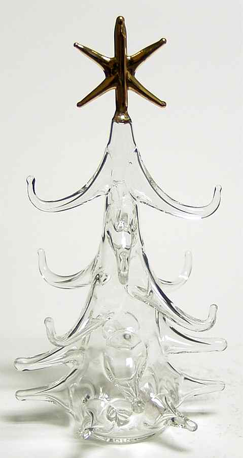 Vietri Crystal Christmas Ornament Tree With Gold Star - No Box by Vietri-1