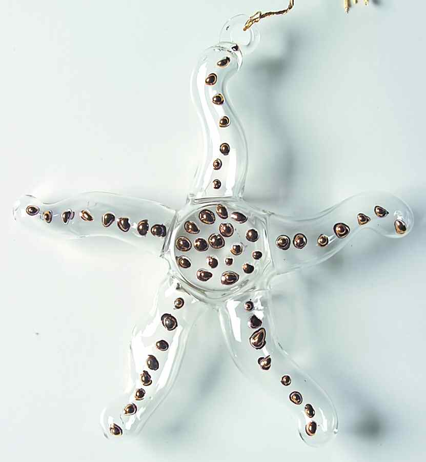Vietri Crystal Christmas Ornament Starfish - No Box by Vietri-1