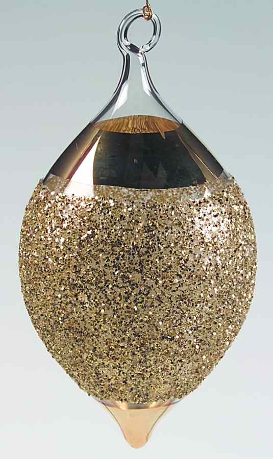 Vietri Crystal Christmas Ornament Gold W/Gold Ornament - No Box by Vietri-1