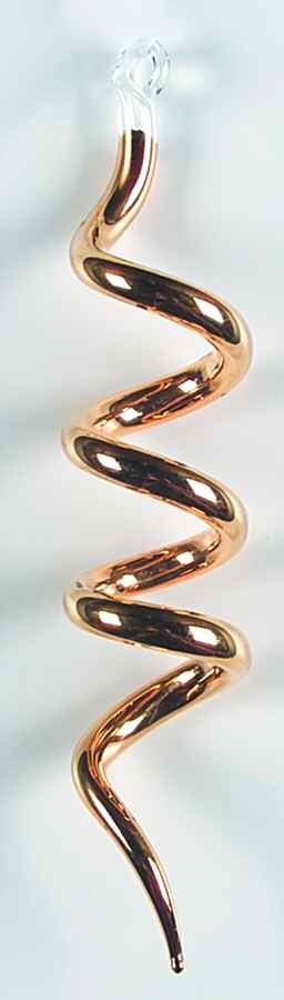 Vietri Crystal Christmas Ornament Gold Spiral - No Box by Vietri-1