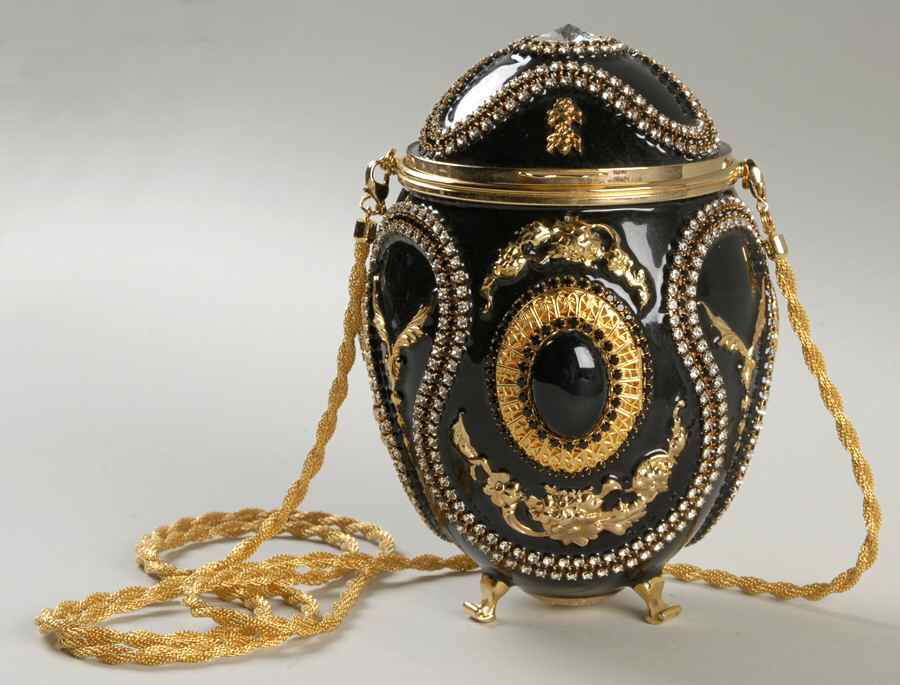 Vivian Alexander Evening Purse Black Gold - With Box by Vivian Alexander-1