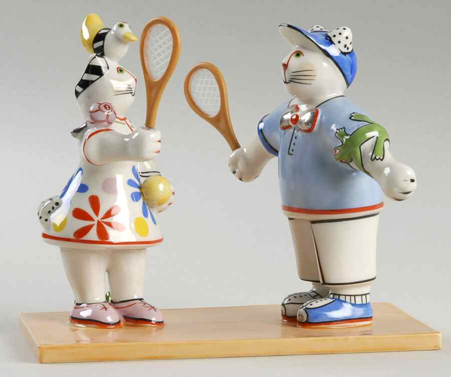Benedikt Cats Sport Tennis Player - No Box by Villeroy & Boch-1