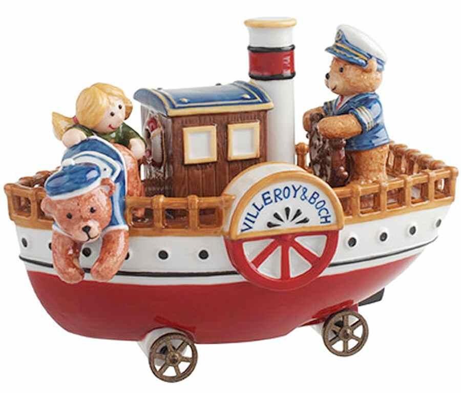 Christmas Teddies Teddy In Boat - No Box by Villeroy & Boch-1