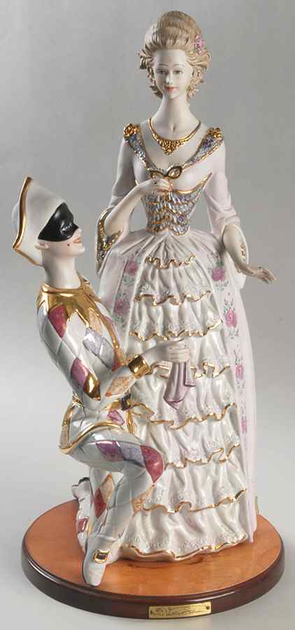 Vittorio Sabadin Capodimonte Figurines Harlequin & Columbine - Boxed by Vittorio Sabadin-1