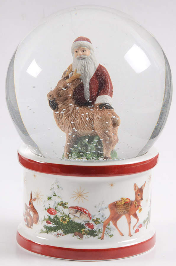 Christmas Toys Santa & Deer - Large Snowglobe - Boxed by Villeroy & Boch-1