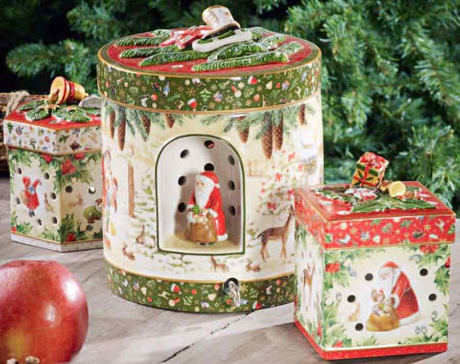 Christmas Toys Small Square Gift Box: Red - With Box by Villeroy & Boch-1