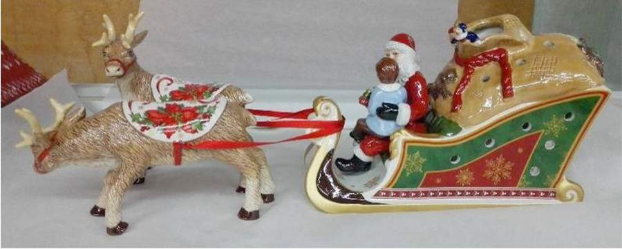 Christmas Toys Santa's Sleigh Gifts - No Box by Villeroy & Boch-1