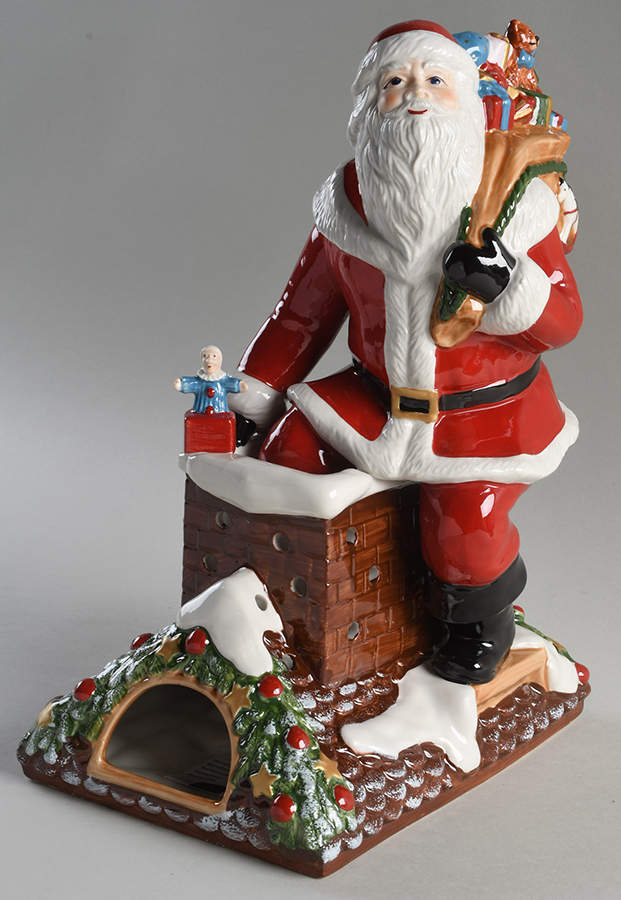 Christmas Toys Memories Santa On Rooftop - Musical - Boxed by Villeroy & Boch-1