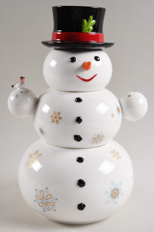 Christmas Toys Memories Snowman Cookie Jar - Boxed by Villeroy & Boch-1