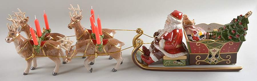 Christmas Toys Memories Santa's Sleigh Ride-Musical - No Box by Villeroy & Boch-1
