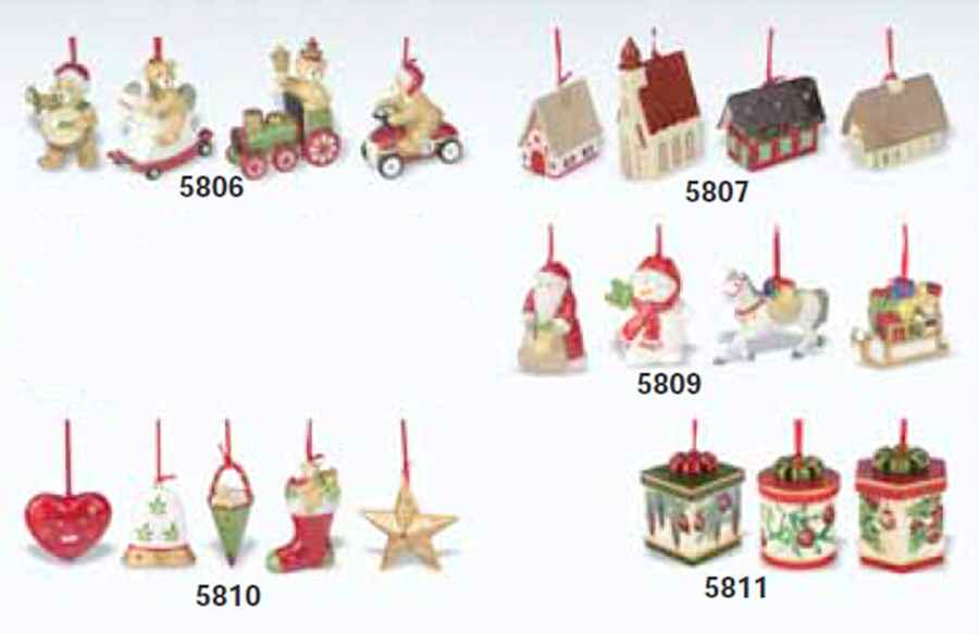 Nostalgic Ornaments Teddy Bear Ornaments, Set Of 4 - No Box by Villeroy & Boch-1