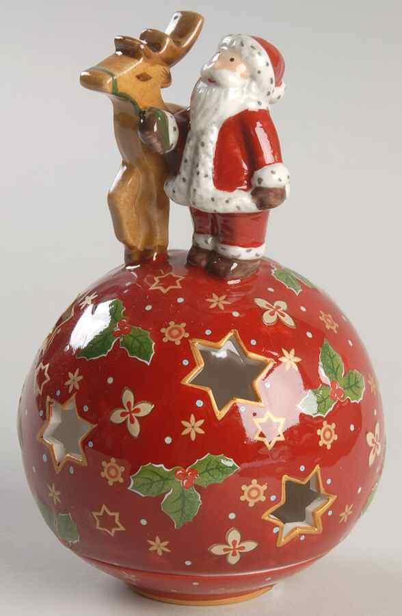 Christmas Light Ball Of Light: Santa With Reindeer - Boxed by Villeroy & Boch-1