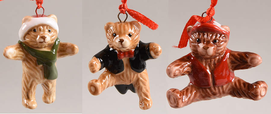 My Christmas Tree Trio Of Teddy's - No Box by Villeroy & Boch-1