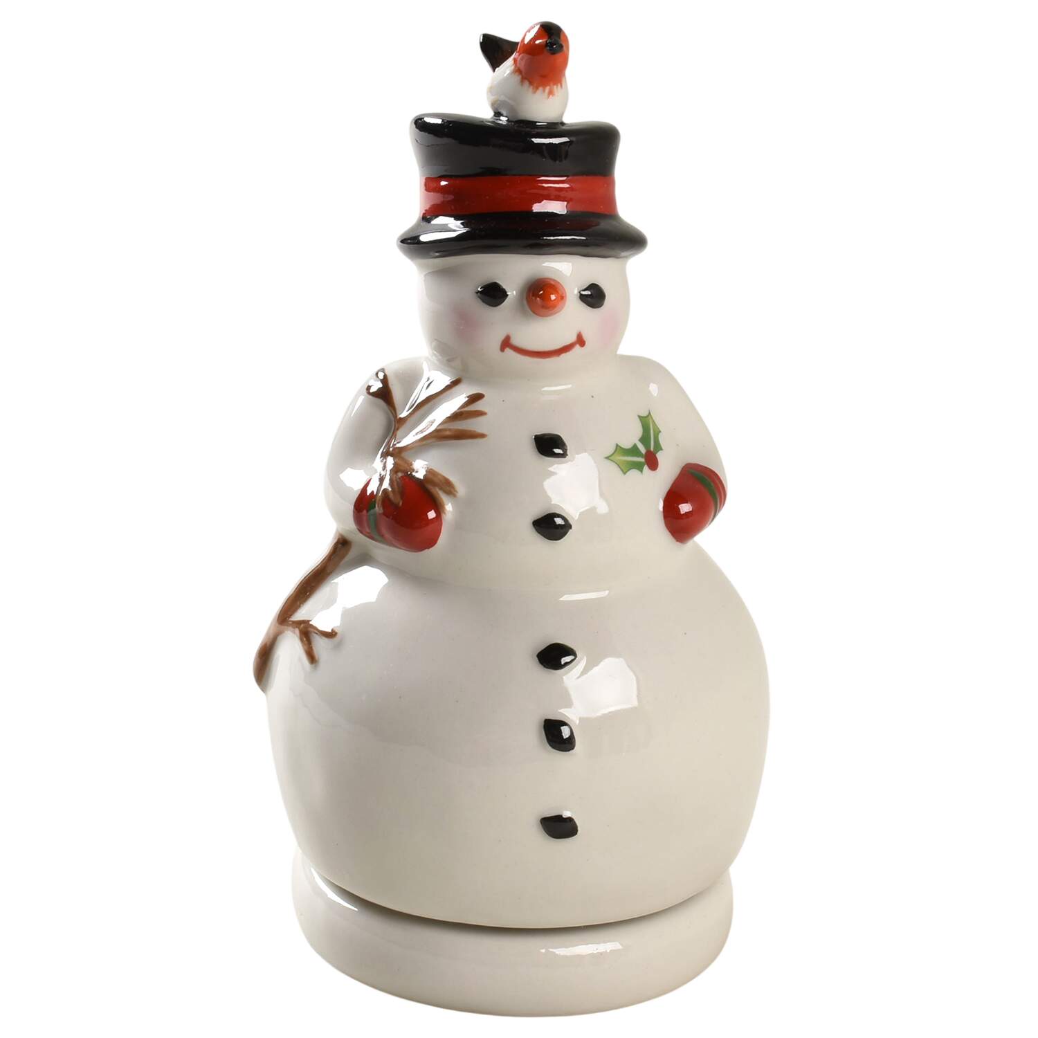 Nostalgic Melody Turning Snowman Music Figurine - No Box by Villeroy & Boch-1