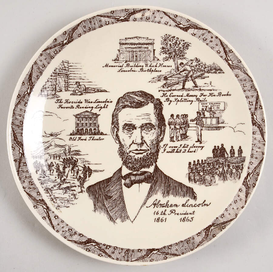 Presidents Abraham Lincoln-16th President - No Box by Vernon Kilns-1