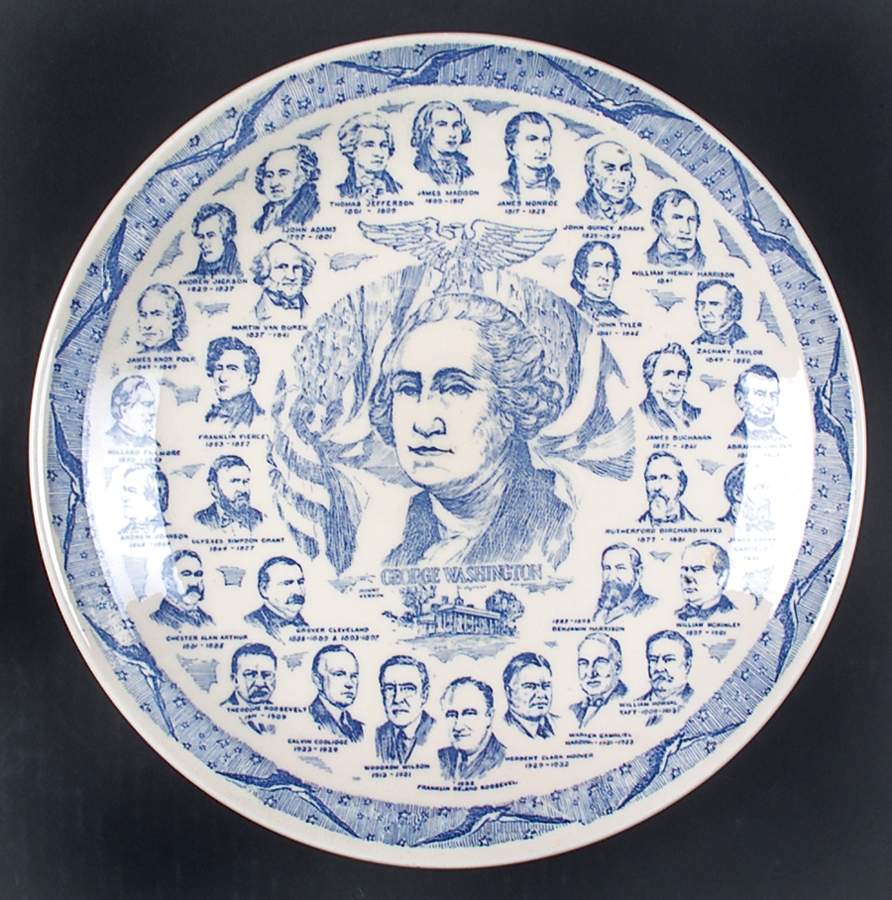 Presidents Washington-Gallery-Eagle Border - No Box by Vernon Kilns-1