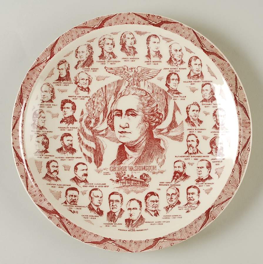 Presidents Washington-Gallery-Eagle Border - No Box by Vernon Kilns-1