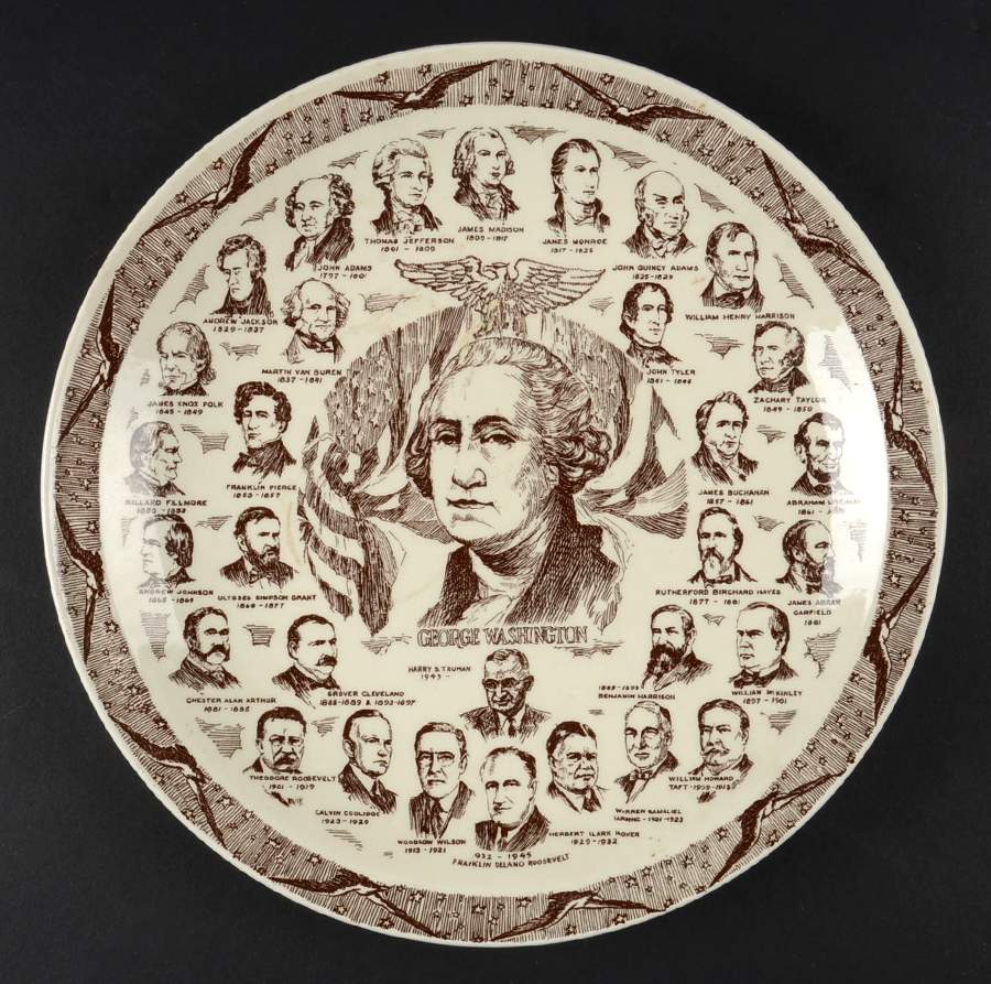 Presidents Washington-Gallery-Eagle Border - No Box by Vernon Kilns-1