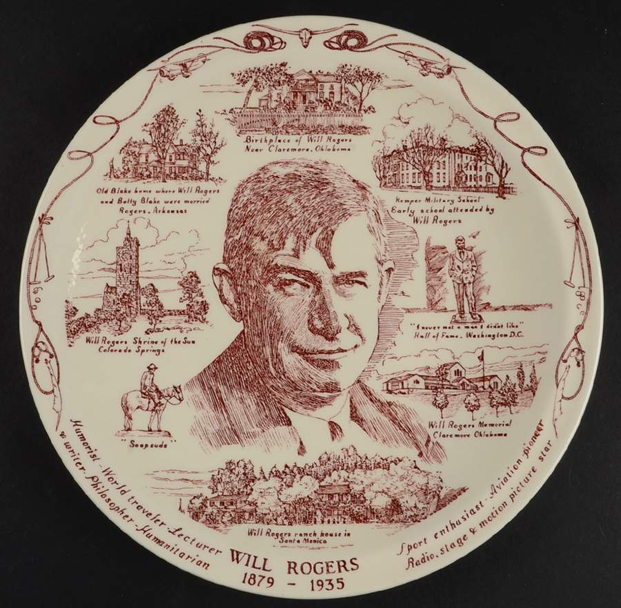 Personalities Will Rogers - No Box by Vernon Kilns-1