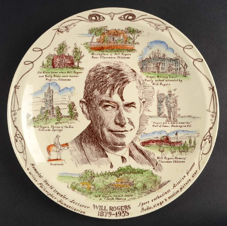 Personalities Will Rogers - No Box by Vernon Kilns-1