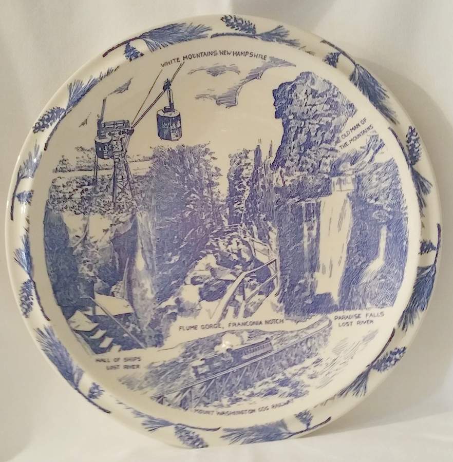 Parks Plates Franconia Notch State Park-New Hampshire - No Box-New Hampshire Motif 1 by Vernon Kilns-1