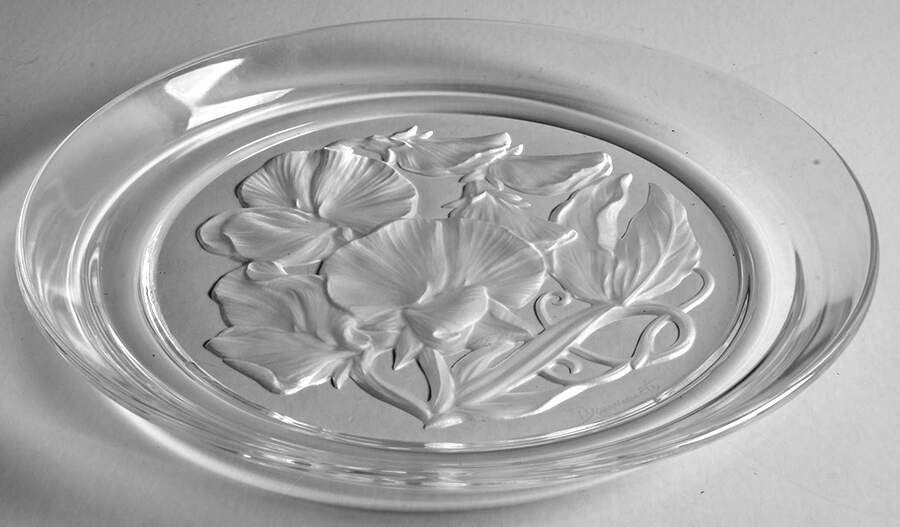Vinardi Crystal Flower Plates Sweet Pea - Boxed by Vinardi-1