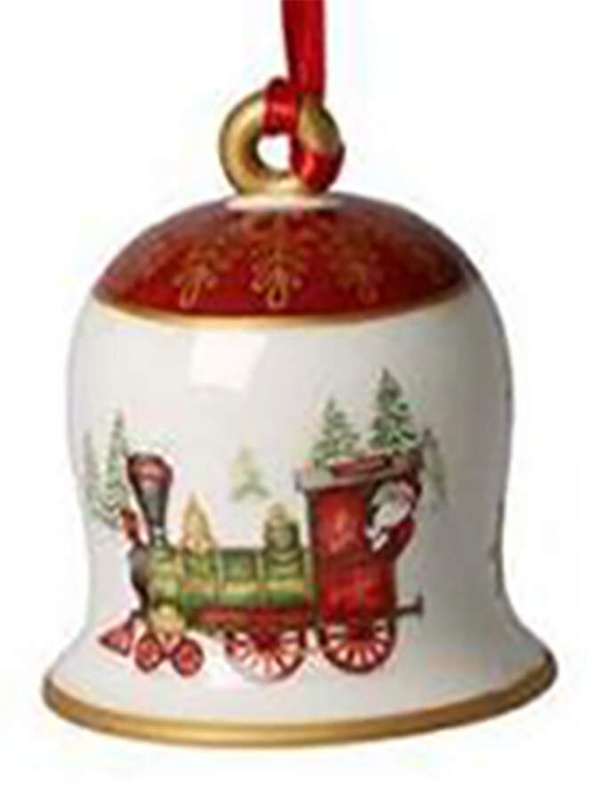Annual Christmas Bell Ornament Train - No Box Nb2017 by Villeroy & Boch-1