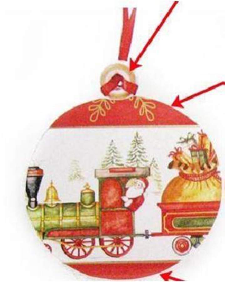 Annual Christmas Ball Ornament Train - No Box Nb2017 by Villeroy & Boch-1