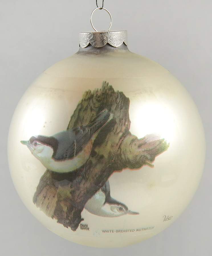 Birds White Breasted Nuthatch - With Box by Vesta-1