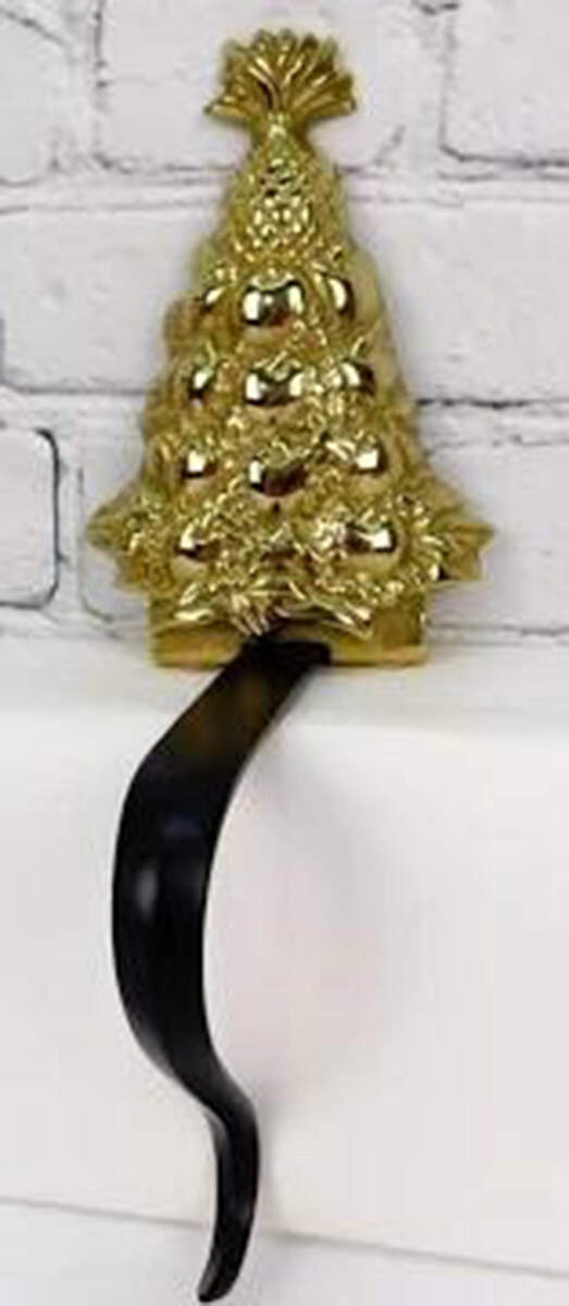 Brass Stocking Holders Christmas Tree - No Box by Virginia Metalcrafters-1