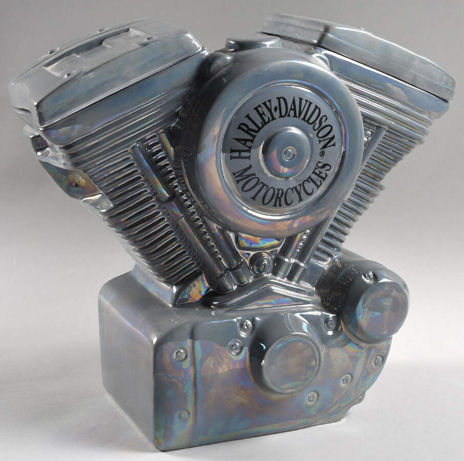 Cookie Jars Harley Davidson Motor - Boxed by Vandor-1