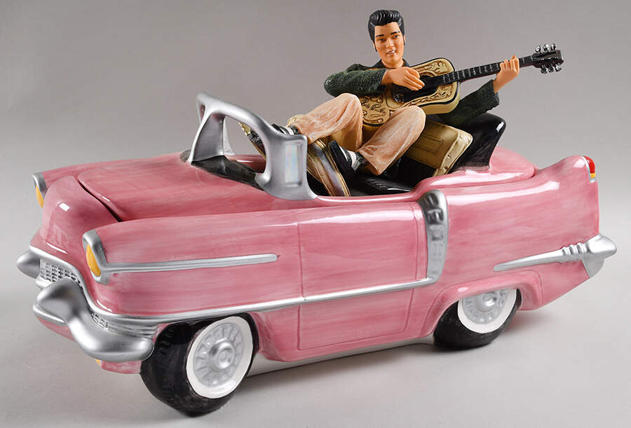 Cookie Jars Elvis Car - Boxed by Vandor-1