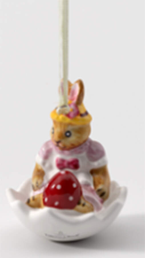 Bunny Tales Ornaments Anna In Eggshell - No Box by Villeroy & Boch-1