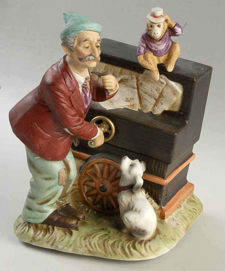 Melody in Motion Musical Figurines Organ Grinder - No Box by Waco-1