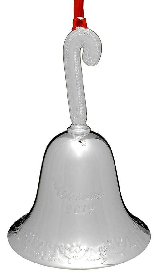 Grande Baroque Bell 2019 Bell-Candy Cane - Boxed by Wallace Silver-1