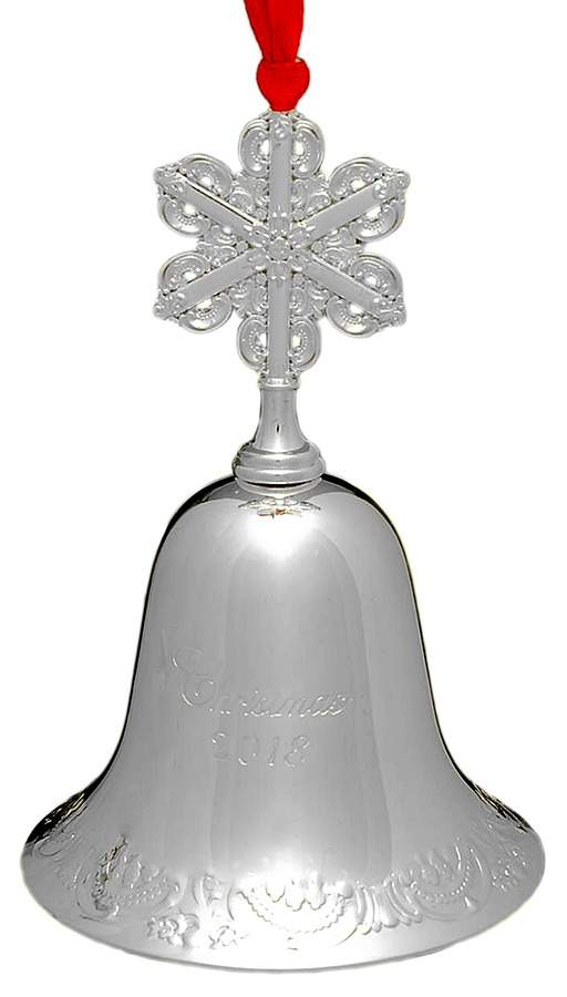 Grande Baroque Bell 2018 Bell - Snowflake - Boxed by Wallace Silver-1