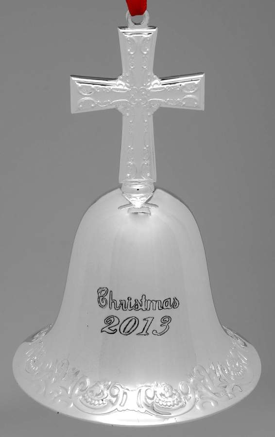 Grande Baroque Bell 2013 Bell - Cross - Boxed by Wallace Silver-1
