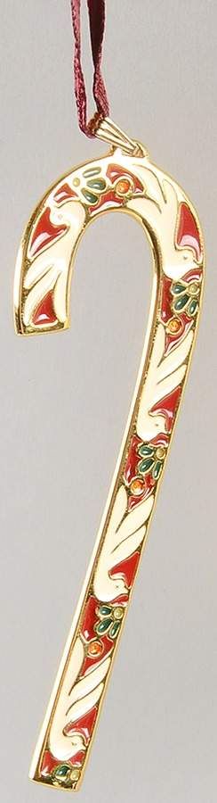 Candy Cane-Ornament Dove - Boxed by Wallace Silver-1
