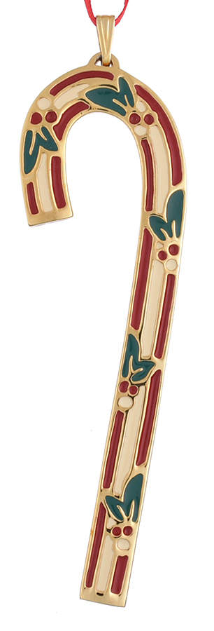 Candy Cane-Ornament Cinnamon - Boxed by Wallace Silver-1