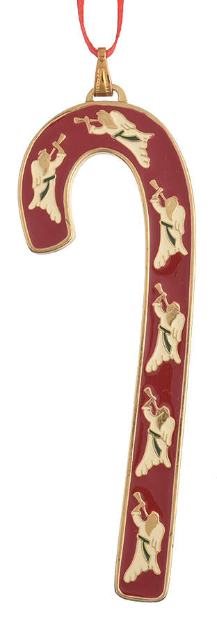 Candy Cane-Ornament Angel - Boxed by Wallace Silver-1