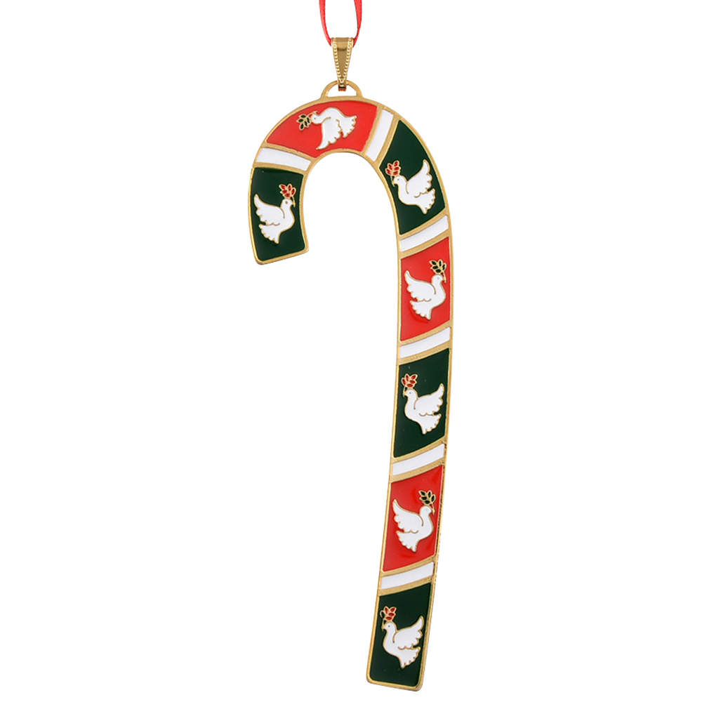Candy Cane-Ornament 2022 Doves - No Box 42 by Wallace Silver-1