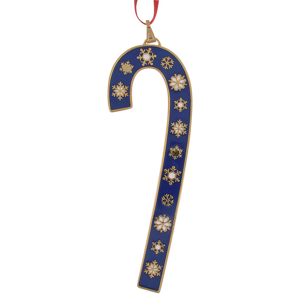 Candy Cane-Ornament 2024 Snowflakes - Boxed by Wallace Silver-1