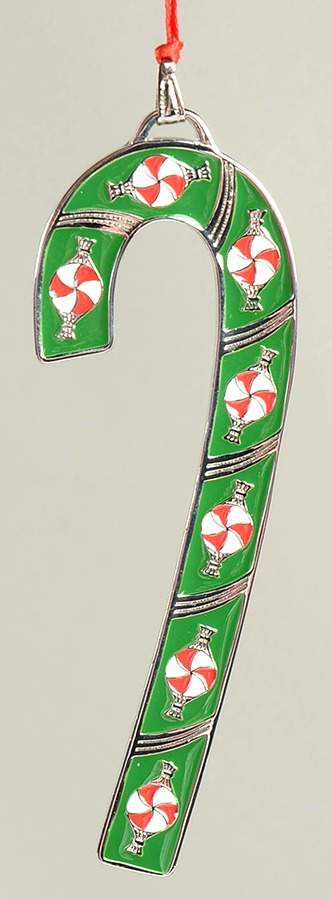 Candy Cane-Ornament Peppermint-25th Anniversary - Boxed by Wallace Silver-1