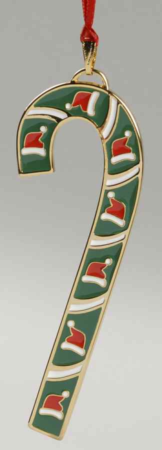 Candy Cane-Ornament Santa Hats - No Box by Wallace Silver-1