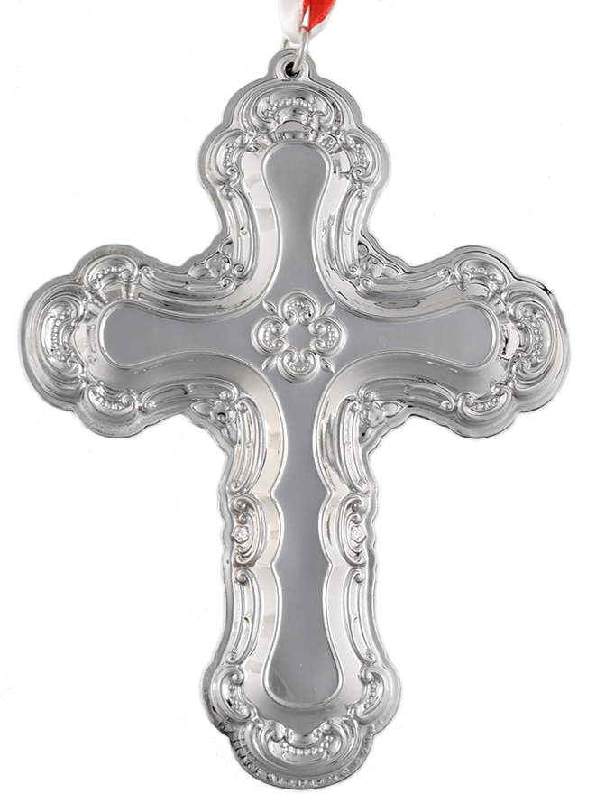 Grande Baroque Cross 2021 Cross 4 1/2 - No Box by Wallace Silver-1